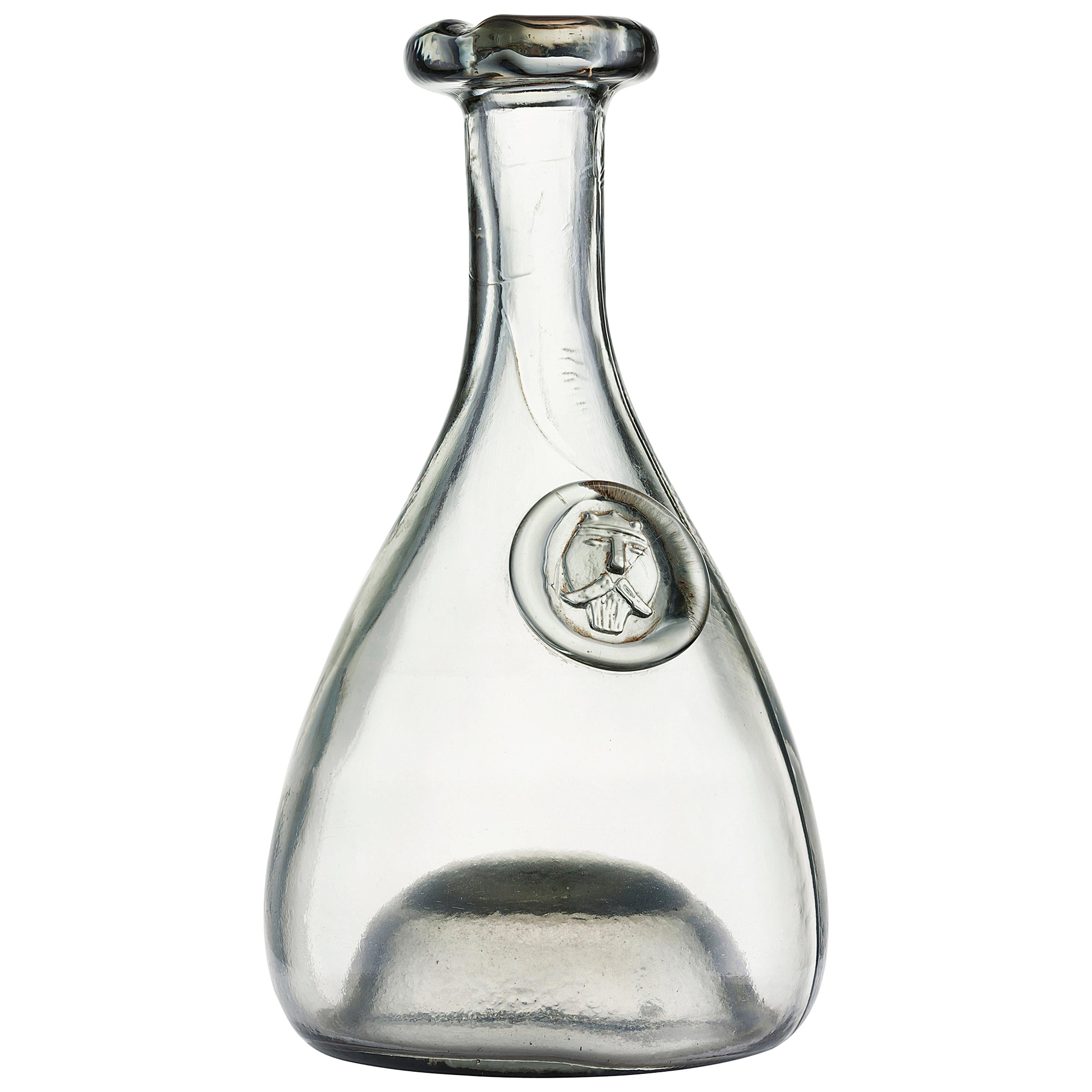 Decanter by Ole Winther for Holmegaard in Colour Copenhagen Smoke, Denmark, 1955 For Sale