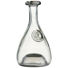 Decanter by Ole Winther for Holmegaard in Colour Copenhagen Smoke, Denmark, 1955