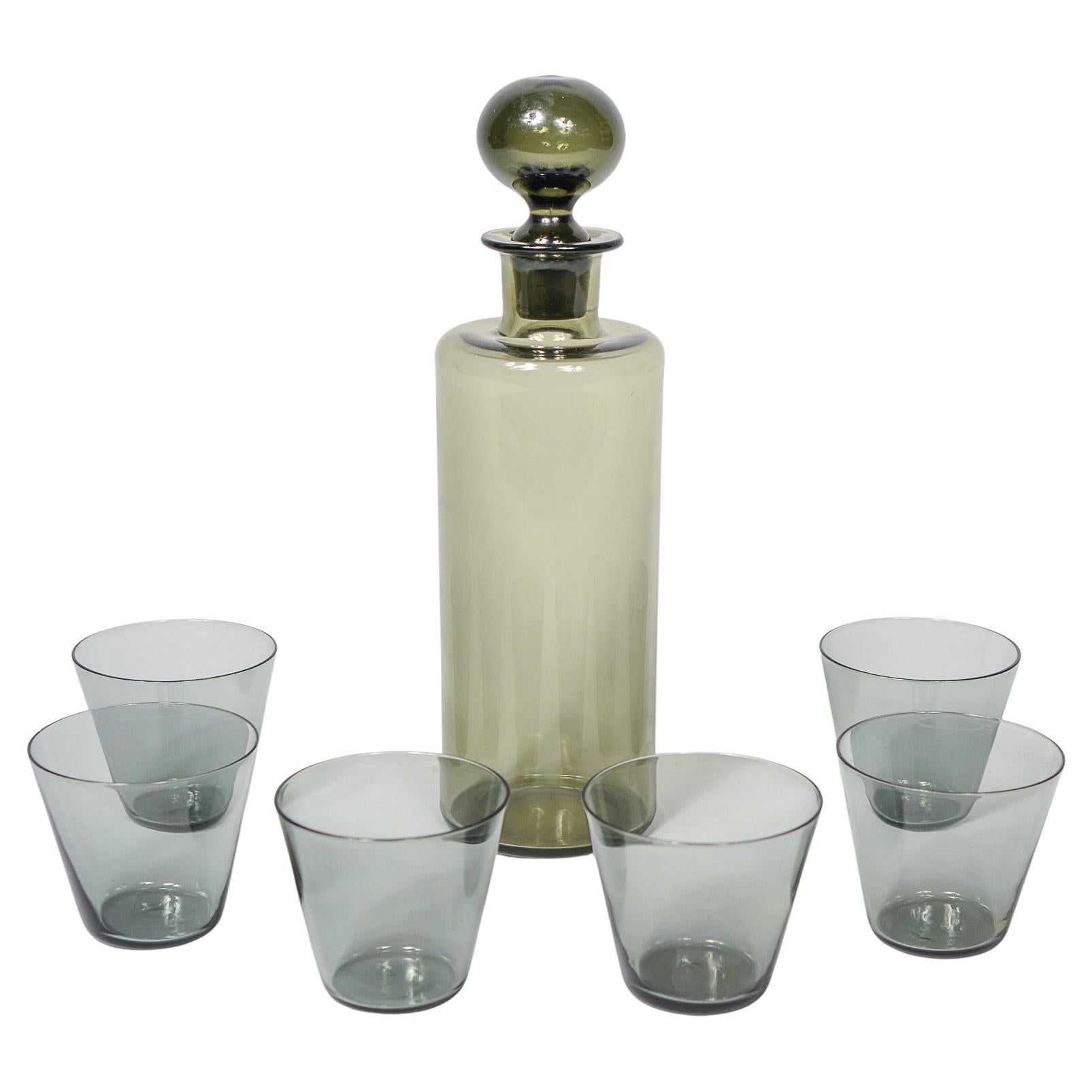 Decanter by Saara Hopea with Kaj Franck Kartio Glasses