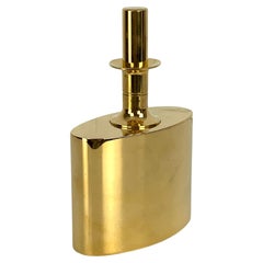 Decanter / Fiaschetta, ottone placcato oro 23 carati Pierre Forssell per Skultuna, anni '60