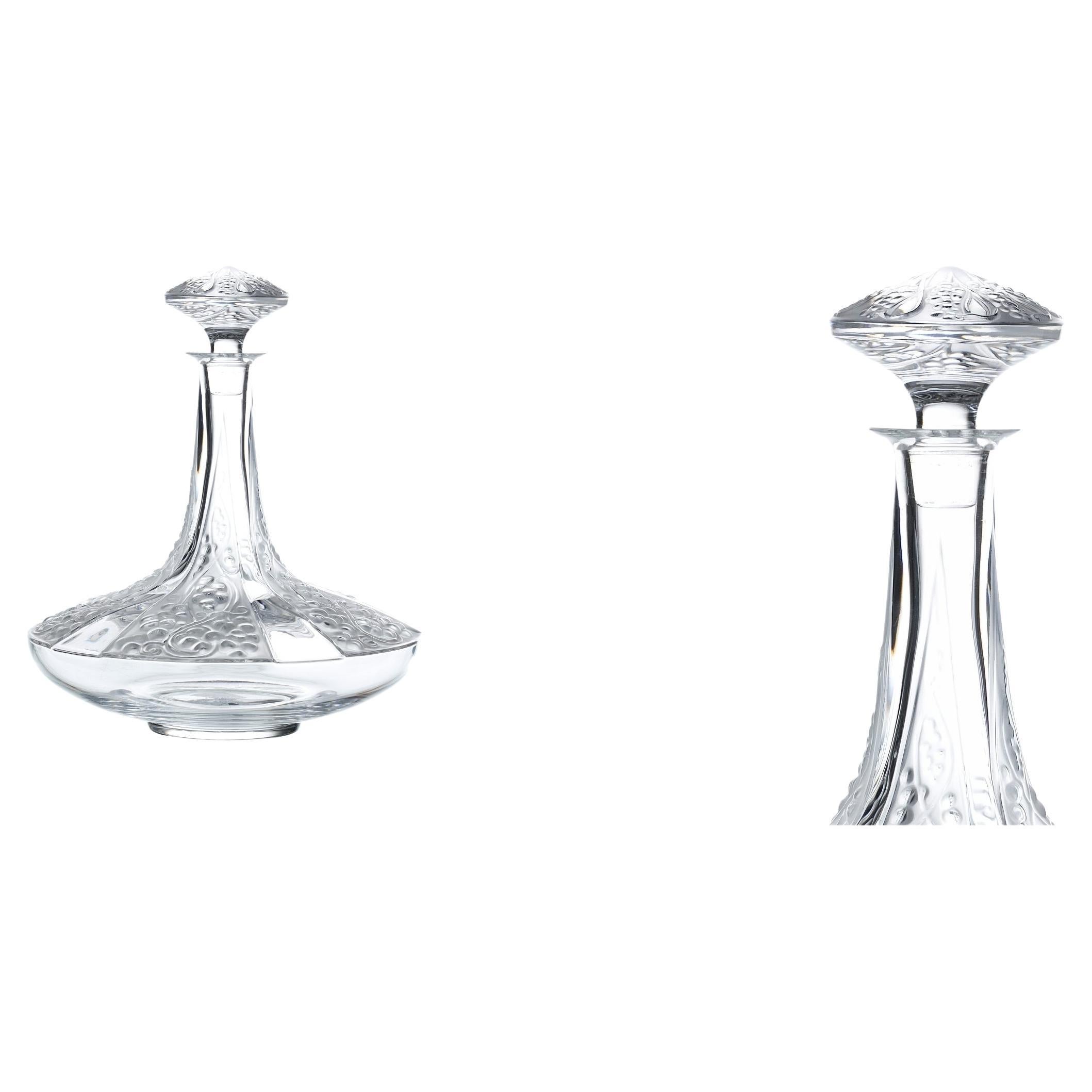 Decantador, Lalique Firmado "Lalique France" Numerado 117 con Caja en venta
