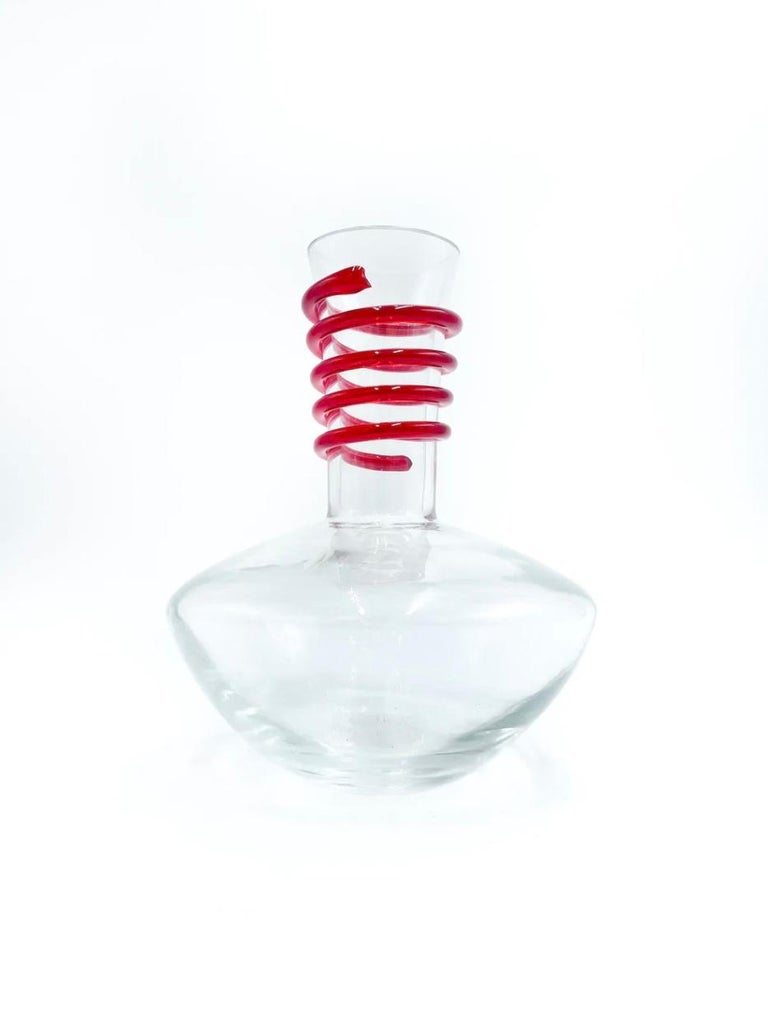 Decanter vase in Murano glass by Carlo Moretti 1950s For Sale at 1stDibs