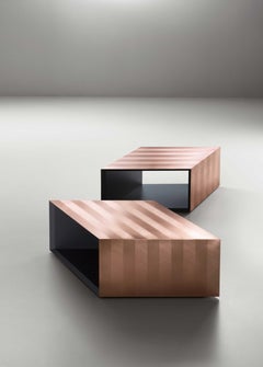 DeCastelli Alpha Modular Coffee Table in Copper by Martinelli Venezia