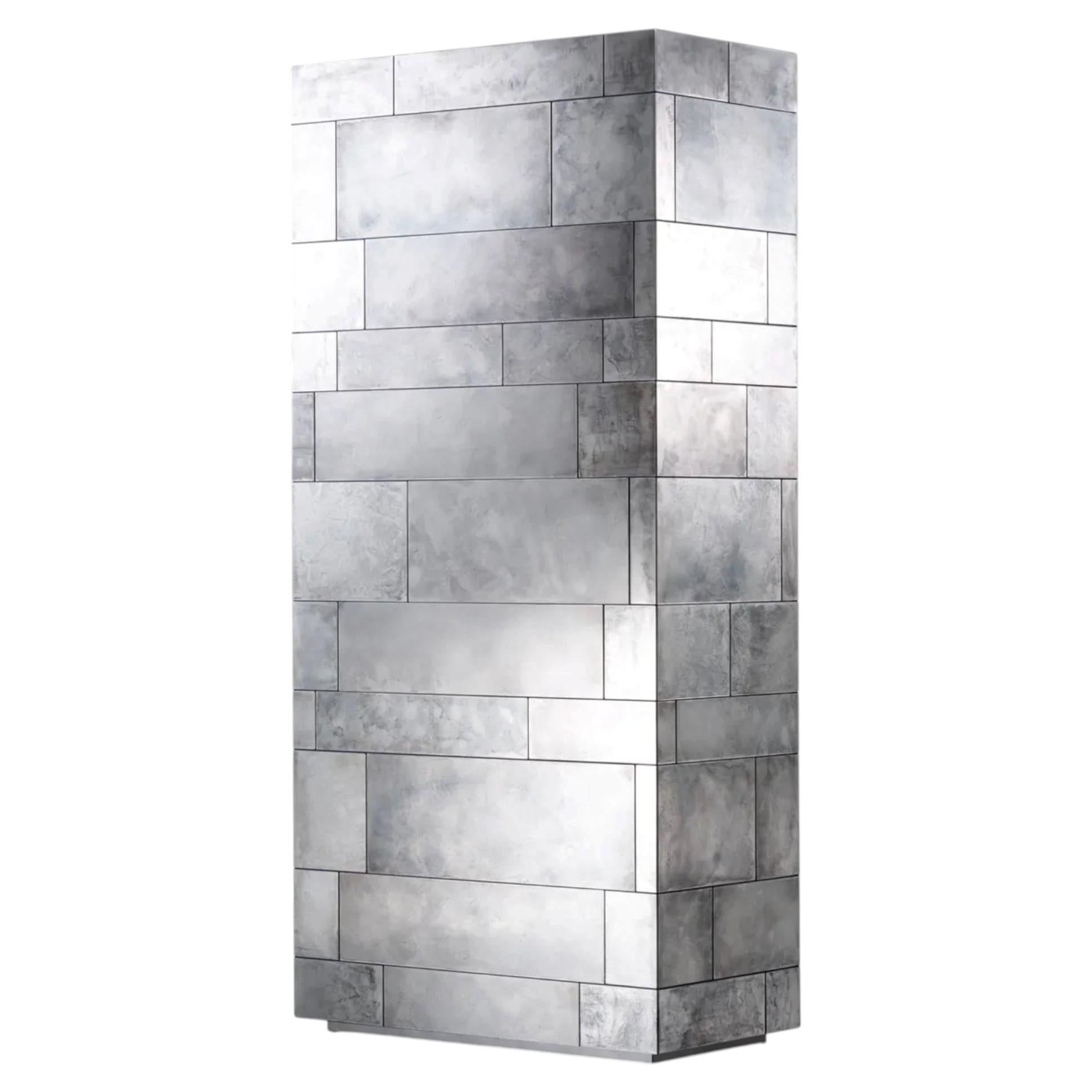 DeCastelli Celato 160 Cabinet in Iridium Finish by R & D De Castelli