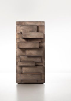 DeCastelli Celato 160 Cabinet in Stainless Steel by R & D De Castelli