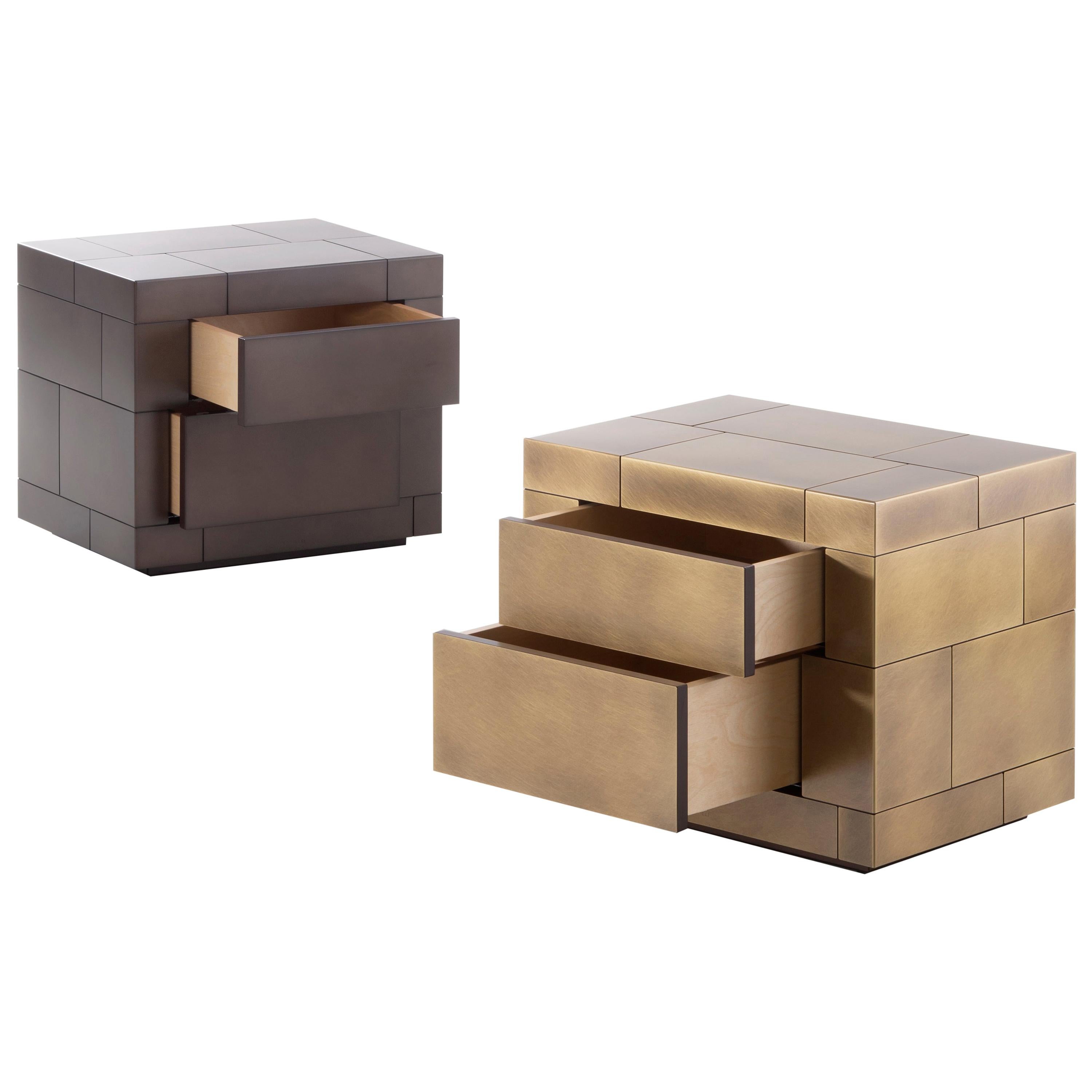 DeCastelli meuble de rangement Celato 45 en acier inoxydable par R & D De Castelli en vente