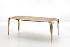 DeCastelli Convivium Table in Brass by Nikita Bettoni
