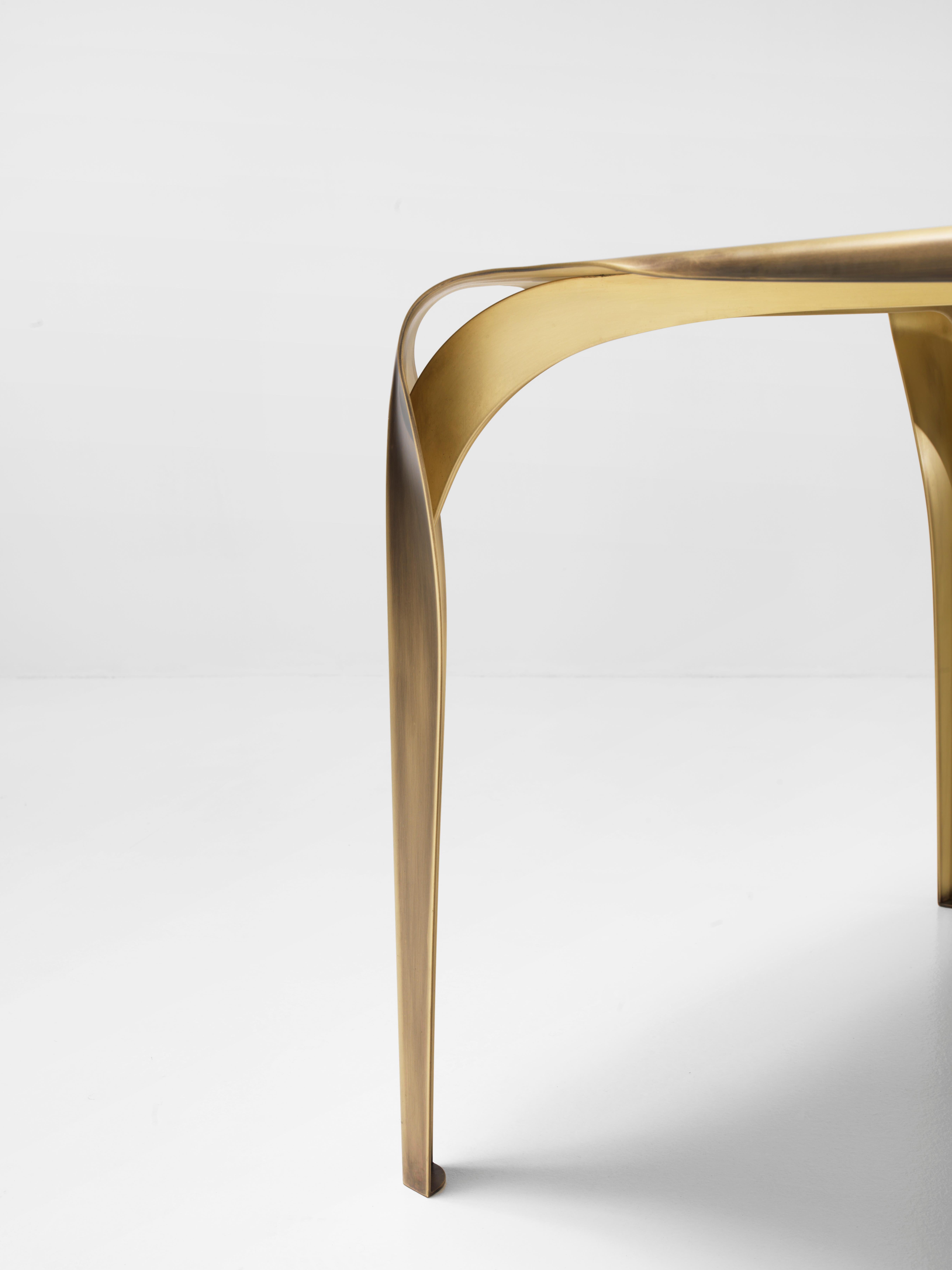 Modern DeCastelli Convivium Table in Brass by Nikita Bettoni For Sale