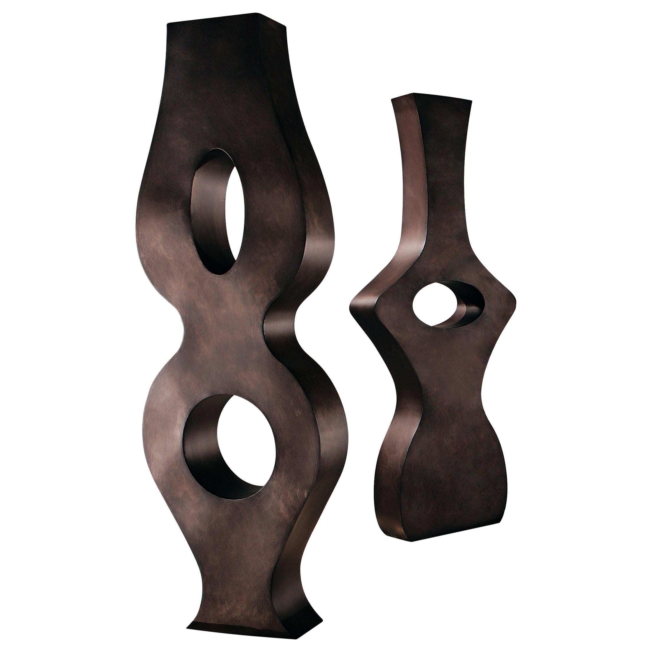 DeCastelli DC099 Tristan & Isotte Sculpture in Stainless Steel by Stefano Dussin For Sale