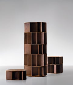 DeCastelli Existence Five-Tier Bookcase in Brass by Michele De Lucchi