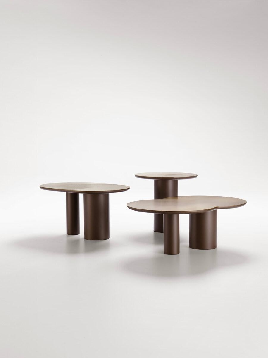 Italian DeCastelli FLOCKS 32 coffee table in Brass by Matteo Zorzenoni For Sale