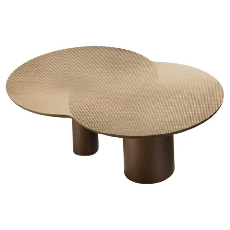 DeCastelli FLOCKS 32 coffee table in Brass by Matteo Zorzenoni