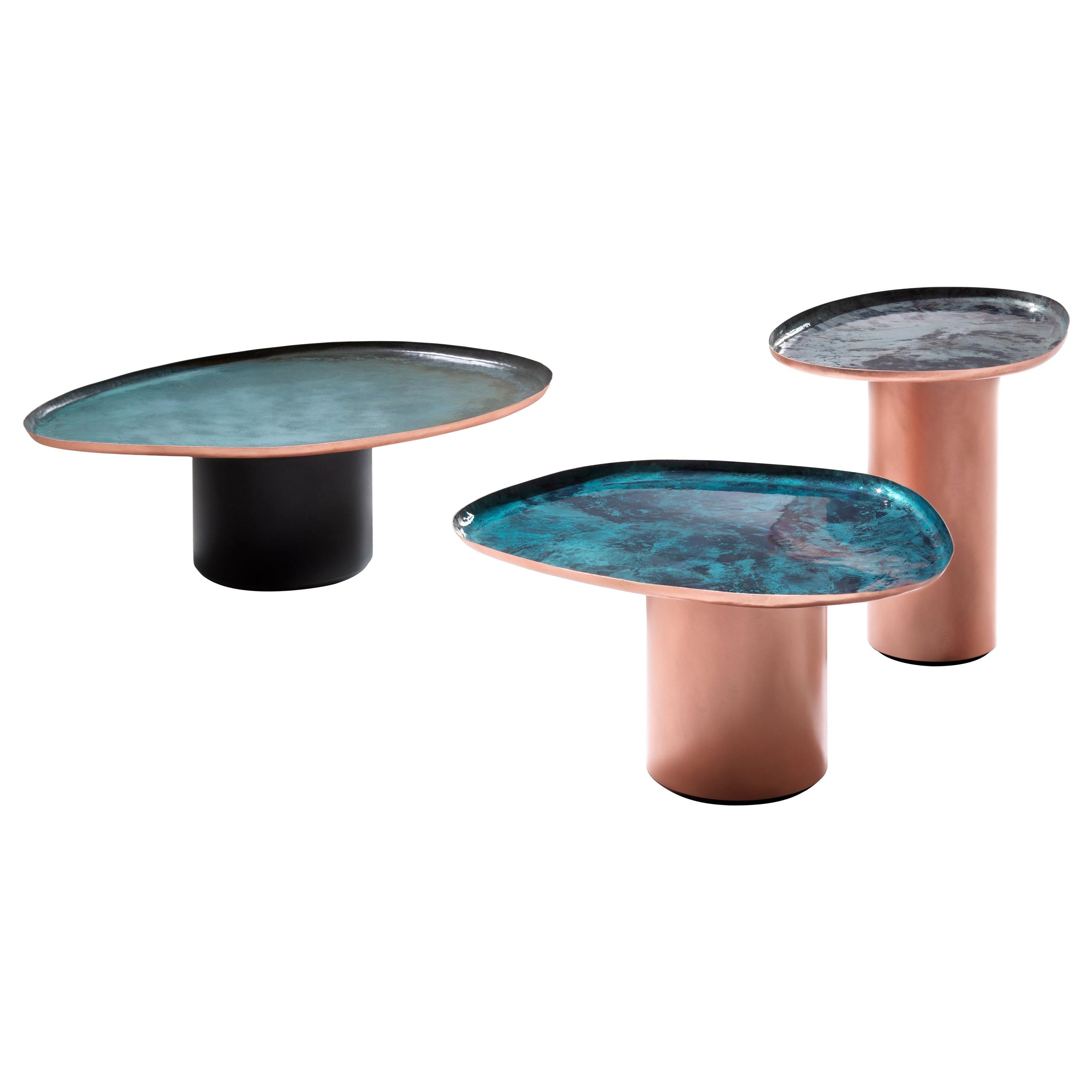 DeCastelli Large Drops Coffee Table in Copper by Zanellato/Bortotto For Sale