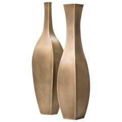 DeCastelli Lolita 140 Vase in Brass by Stefano Dussin