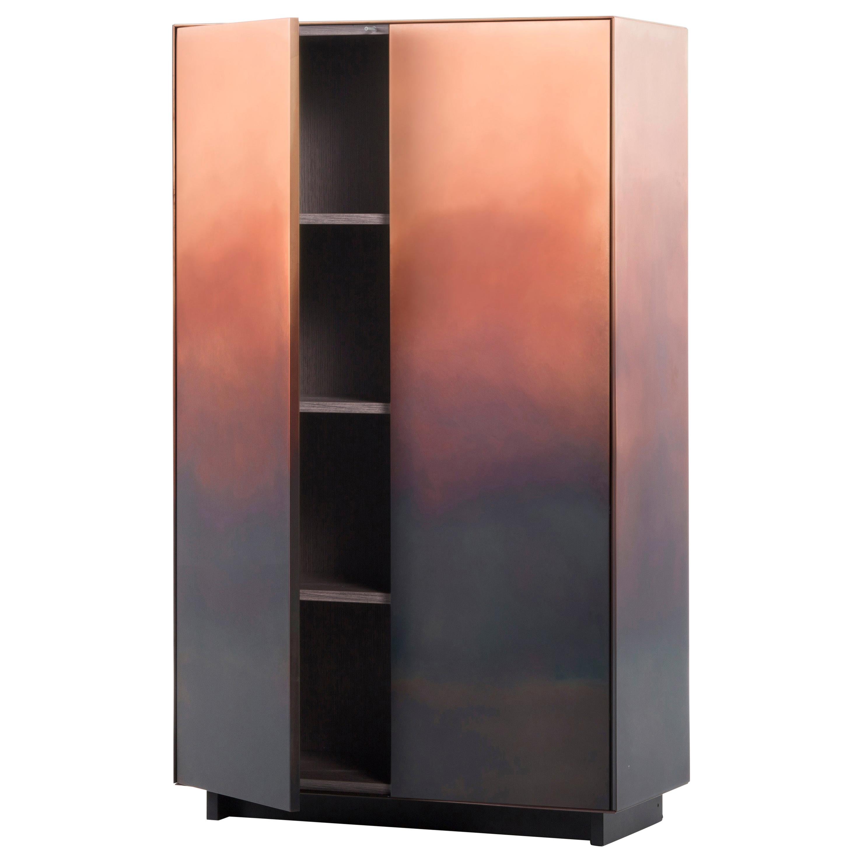 DeCastelli Marea Cabinet in Copper by Zanellato/Bortotto For Sale