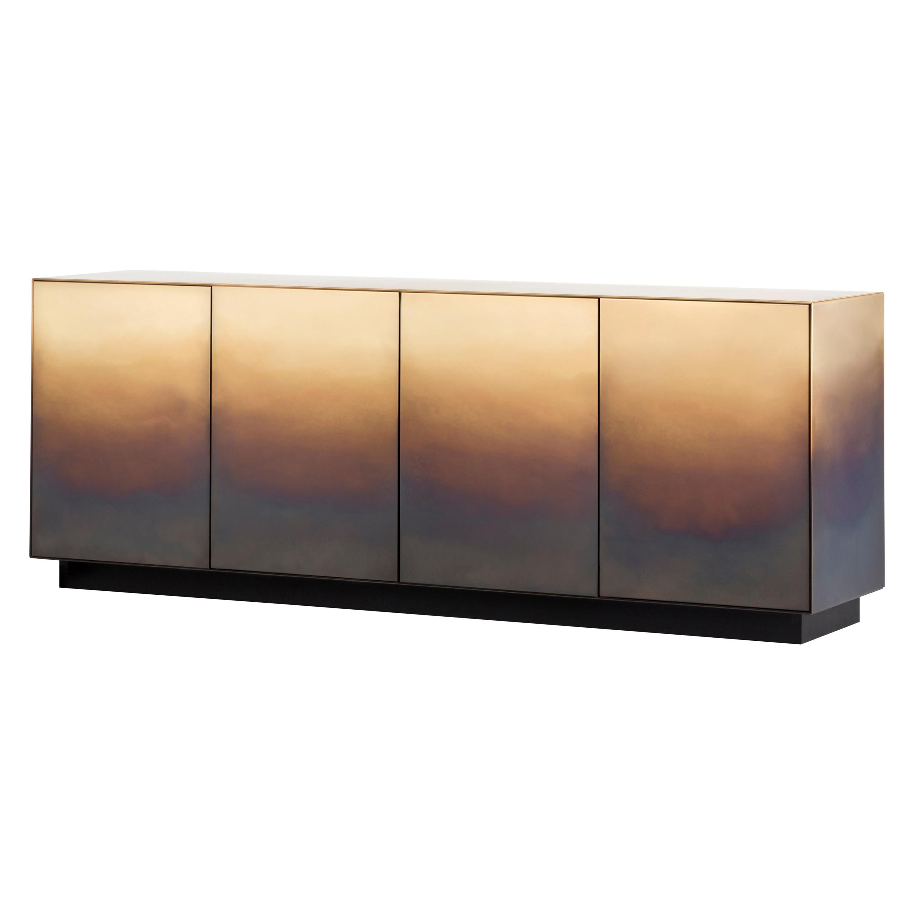 DeCastelli Marea Sideboard 190 in Brass by Zanellato/Bortotto For Sale