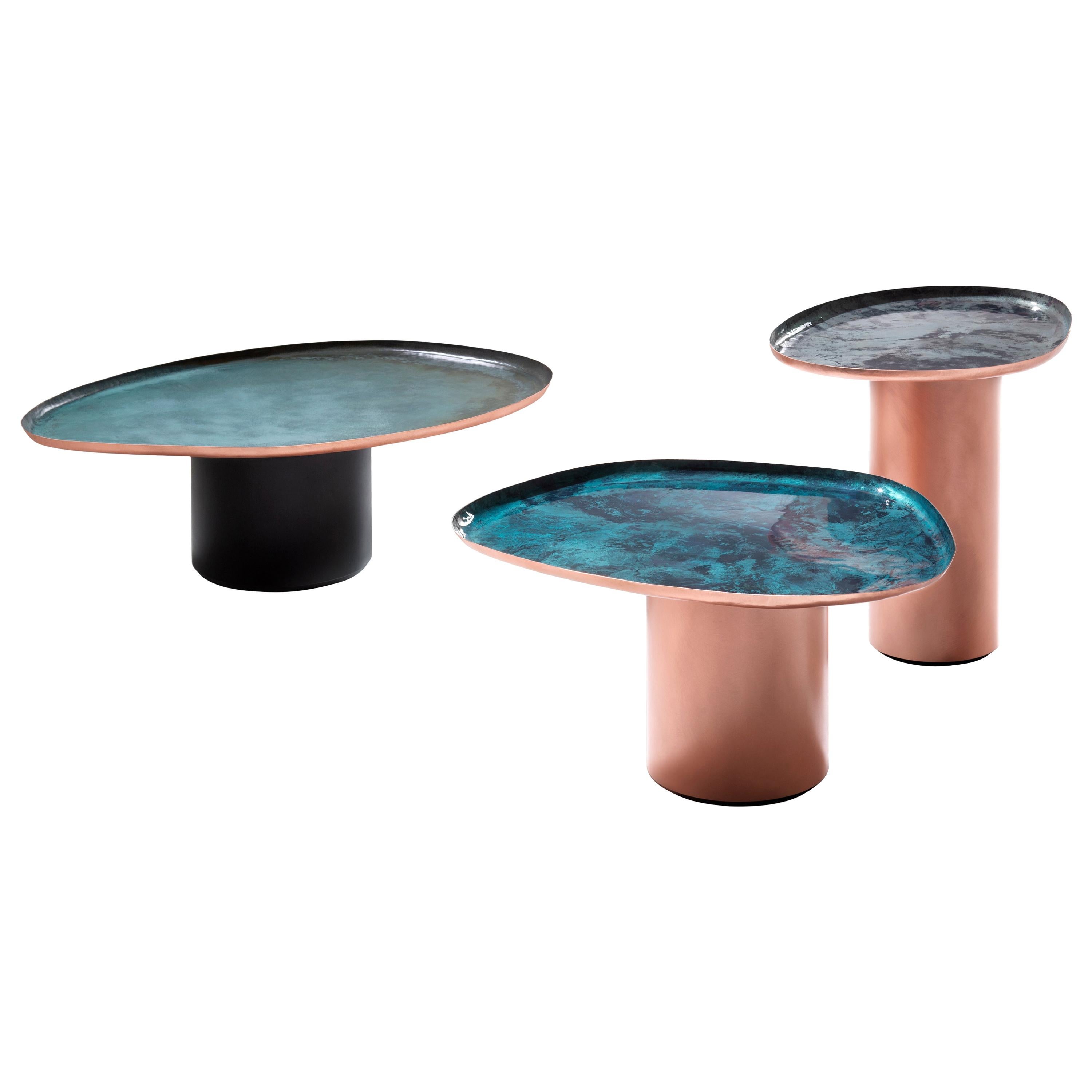 DeCastelli Medium Drops Coffee Table in Copper by Zanellato/Bortotto