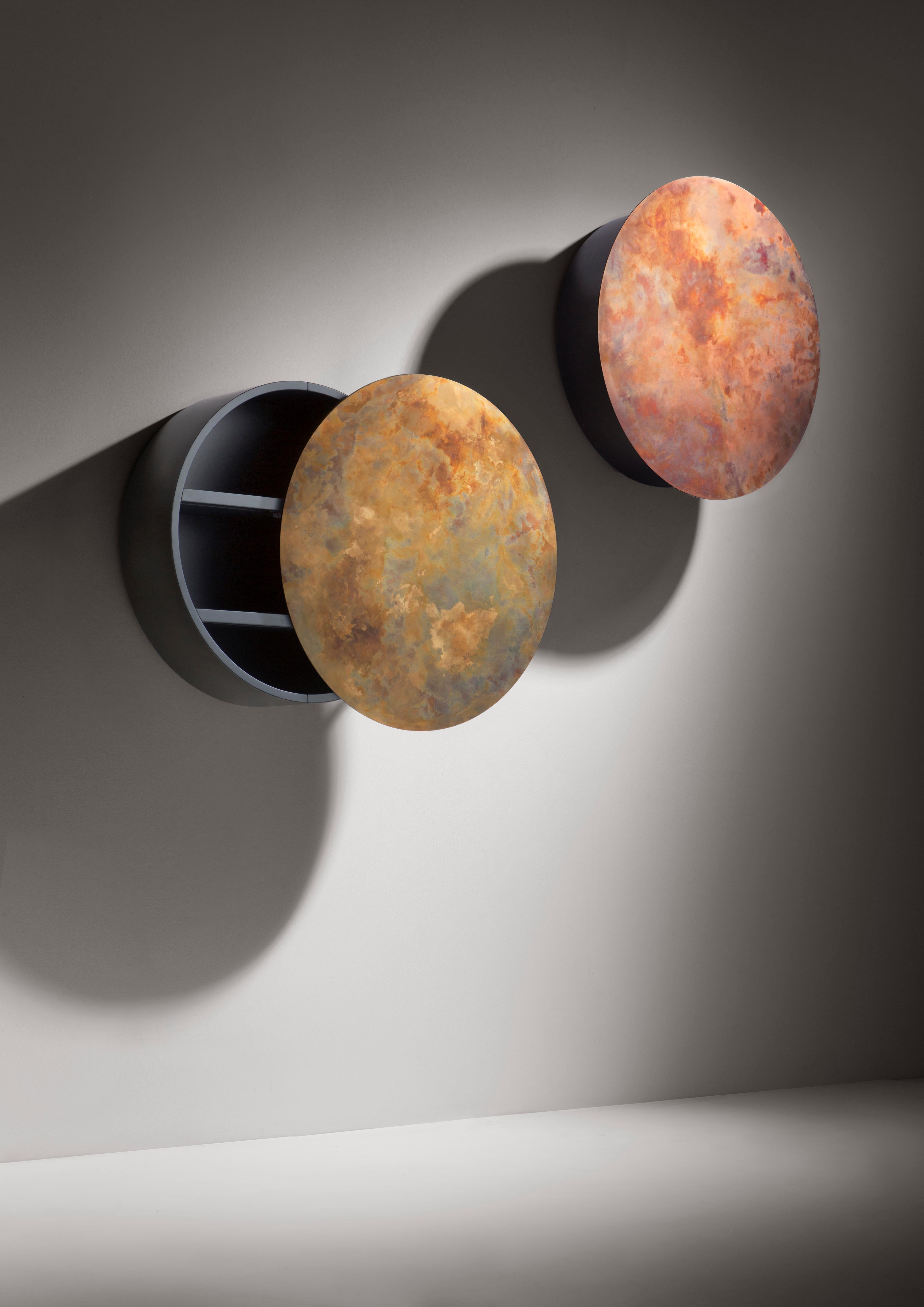 Italian DeCastelli Mida Cabinet SX in Copper by Martinelli Venezia For Sale