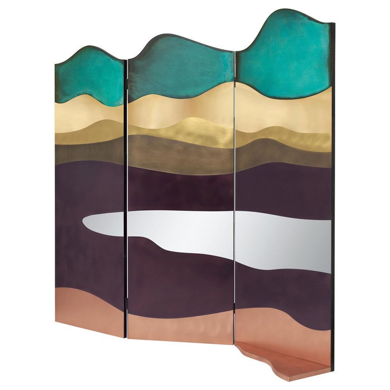 DeCastelli Painting Room Divider in Multi color by Alessandra Baldereschi For Sale