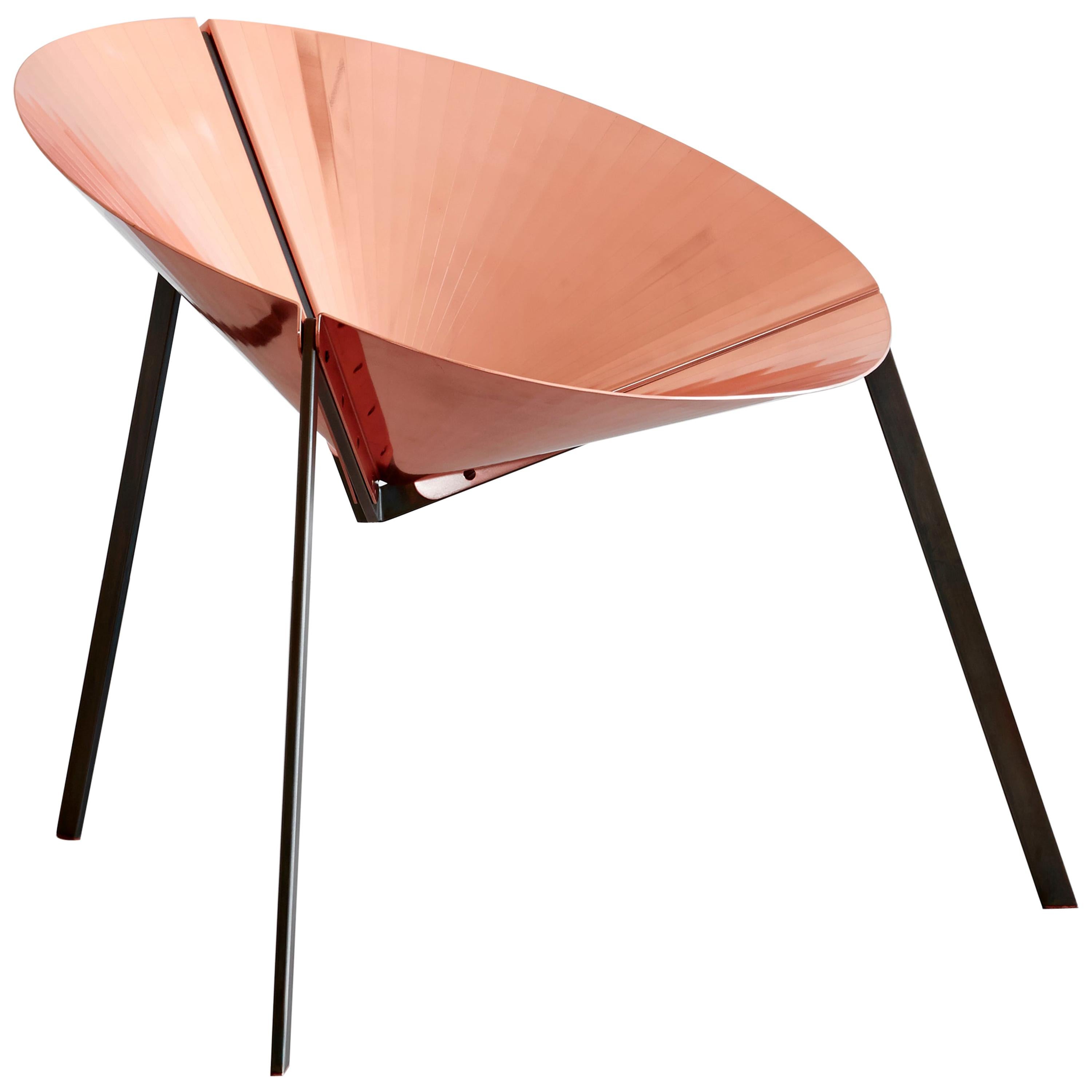 DeCastelli Pensando Ad Acapulco Chair in Polished Copper by IvDesign