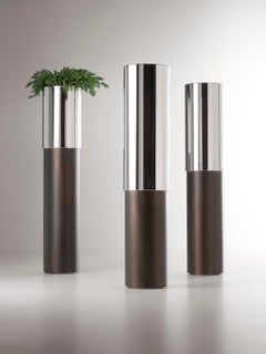DeCastelli Phil 44 Cachepot in Stainless Steel by Johannes Klein
