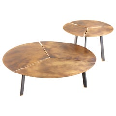 DeCastelli Placas Large Table in Brass by LucidiPevere