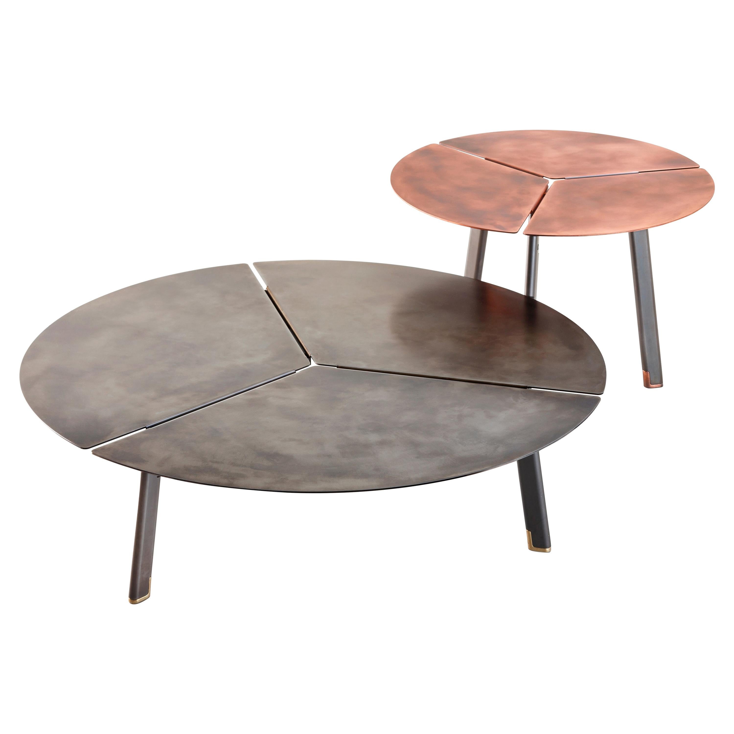 DeCastelli Placas Small Table in Copper by LucidiPevere For Sale