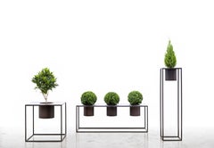 DeCastelli Riviera Pots 3 Fioriere 50 in Acciaio Inox di Aldo Cibic