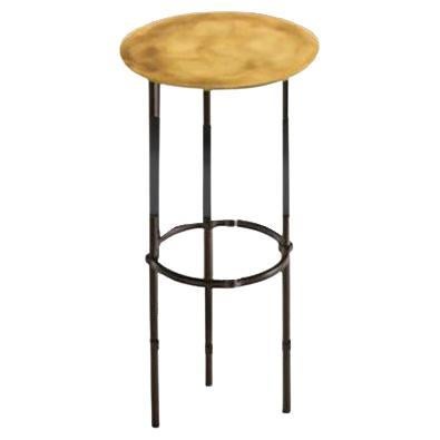 Table basse DeCastelli Scribble Dot avec plateau en laiton de Francesca Lanzavecchia