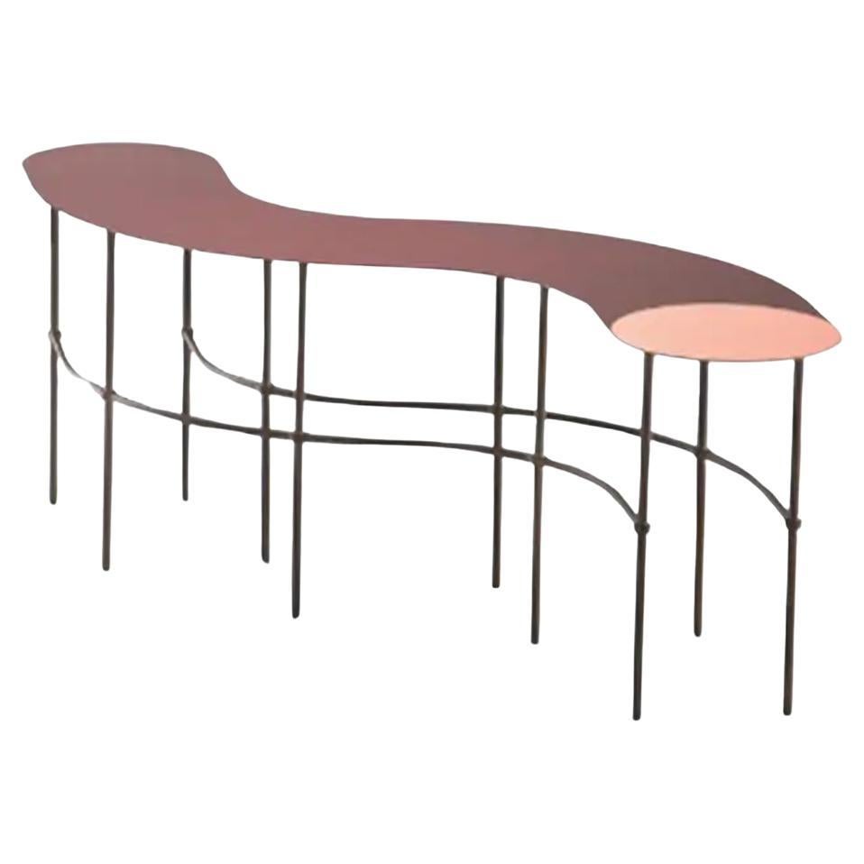 DeCastelli Scribble Tilde Coffee Table in Copper Top by Francesca Lanzavecchia For Sale