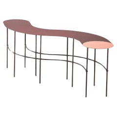 DeCastelli Scribble Tilde Coffee Table in Copper Top by Francesca Lanzavecchia