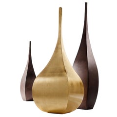 DeCastelli Shimla Vase in Brass by Stefano Dussin
