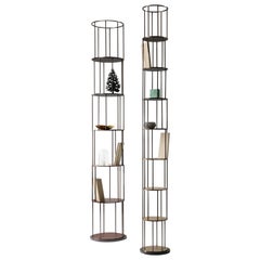 DeCastelli Small Babele Tower Bookcase in Copper by Martinelli Venezia