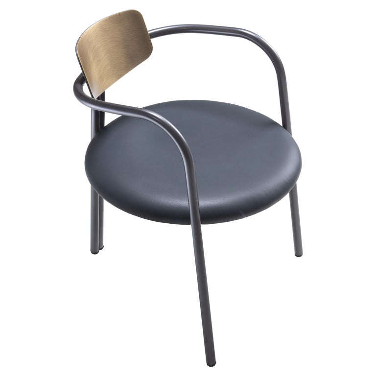 DeCastelli Via Veneto Armchair in DeLabré Orbitale Brass by