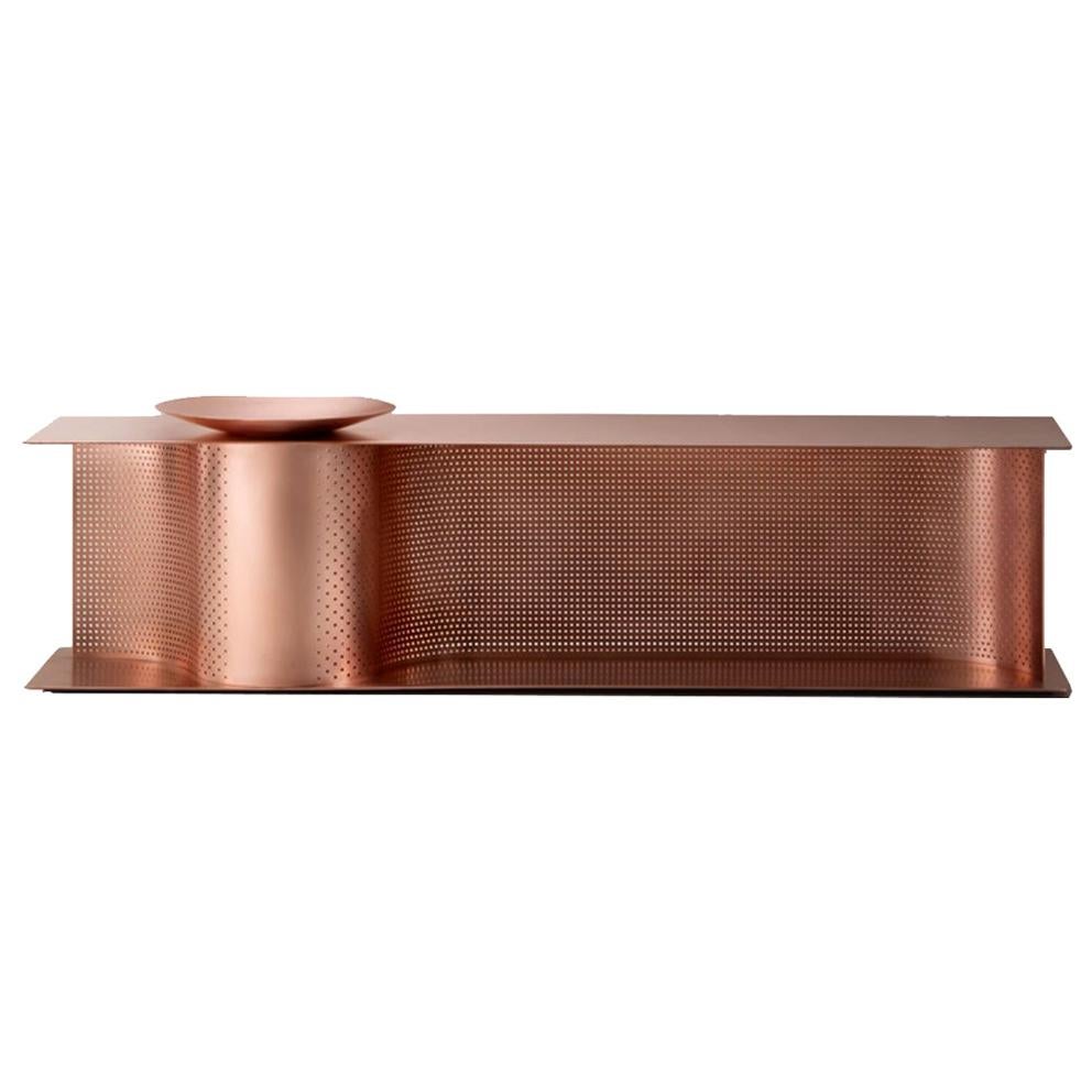 DeCastelli Wave Bench in Copper by Lanzavecchia+Wai For Sale