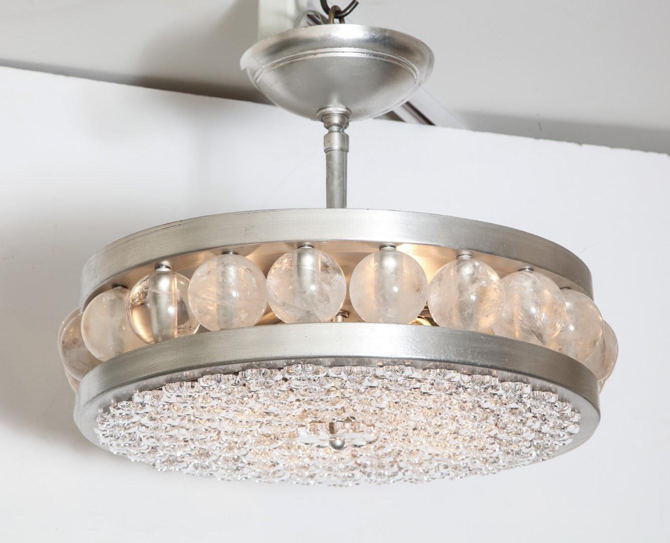 Cristallo Lampada a sospensione Decazes-Tambour di David Duncan in vendita