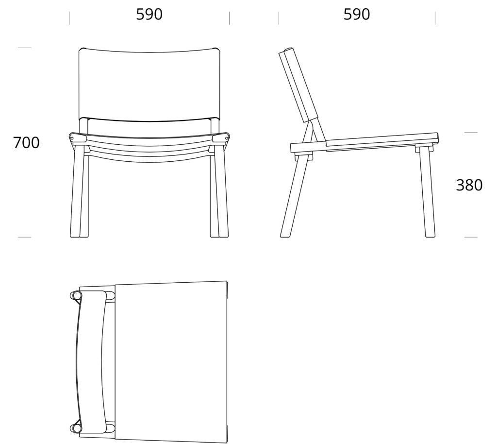 December Chair with Leather Upholstery by Jasper Morrison & Wataru Kumano For Sale 6