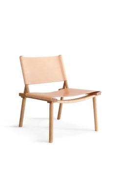 December Chair with Leather Upholstery by Jasper Morrison & Wataru Kumano