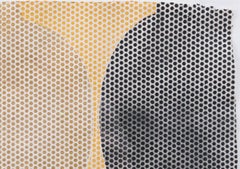 Deceptive Vessels 4 pittura a stencil su carta di Peter Woodward