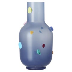 Vase à confettis en verre tchèque soufflé à la bouche Dechem Studio Bandaska 19 Limited Edition