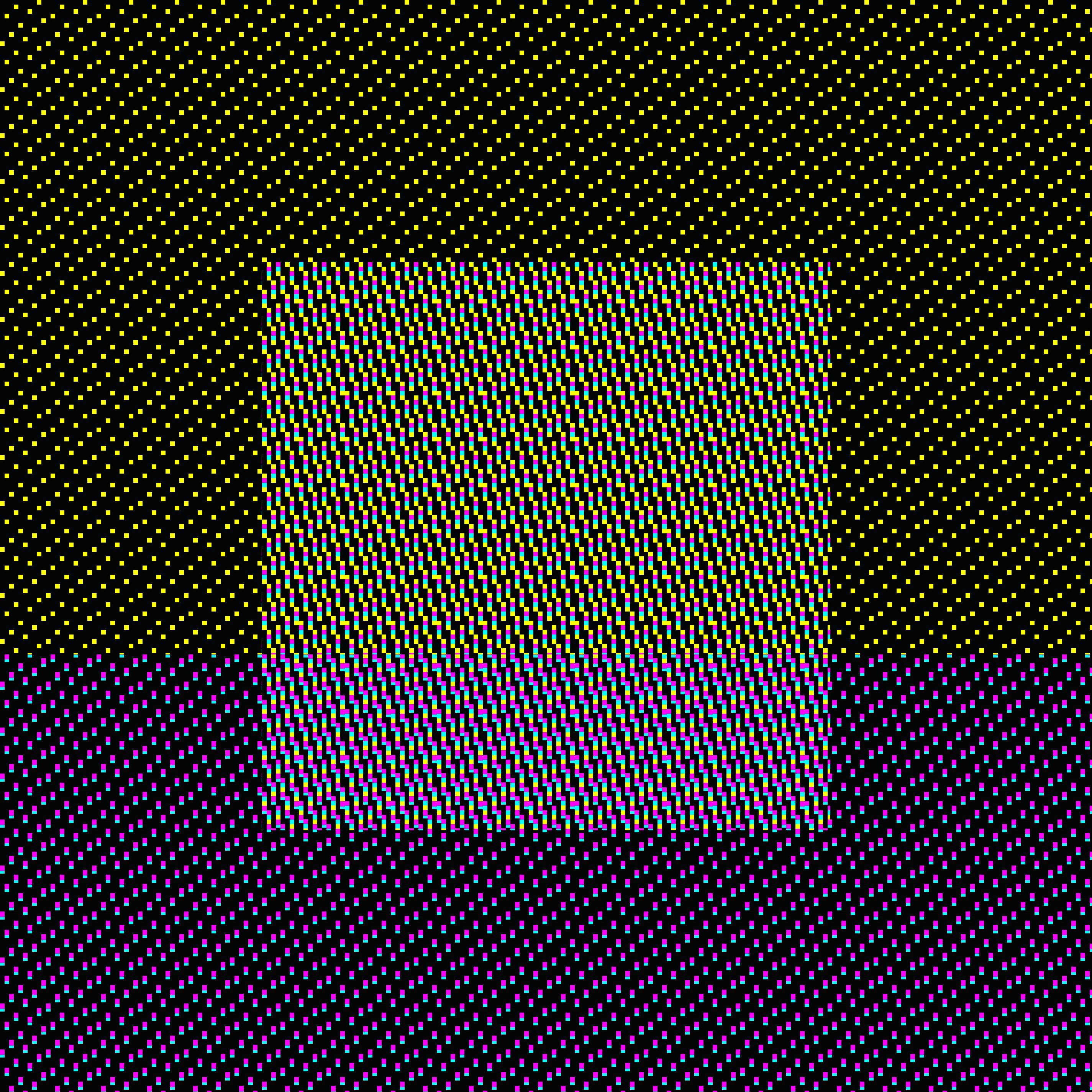 Color Blocks Matrix 1~9, Digital on Metal - Abstract Print by Decheng Cui