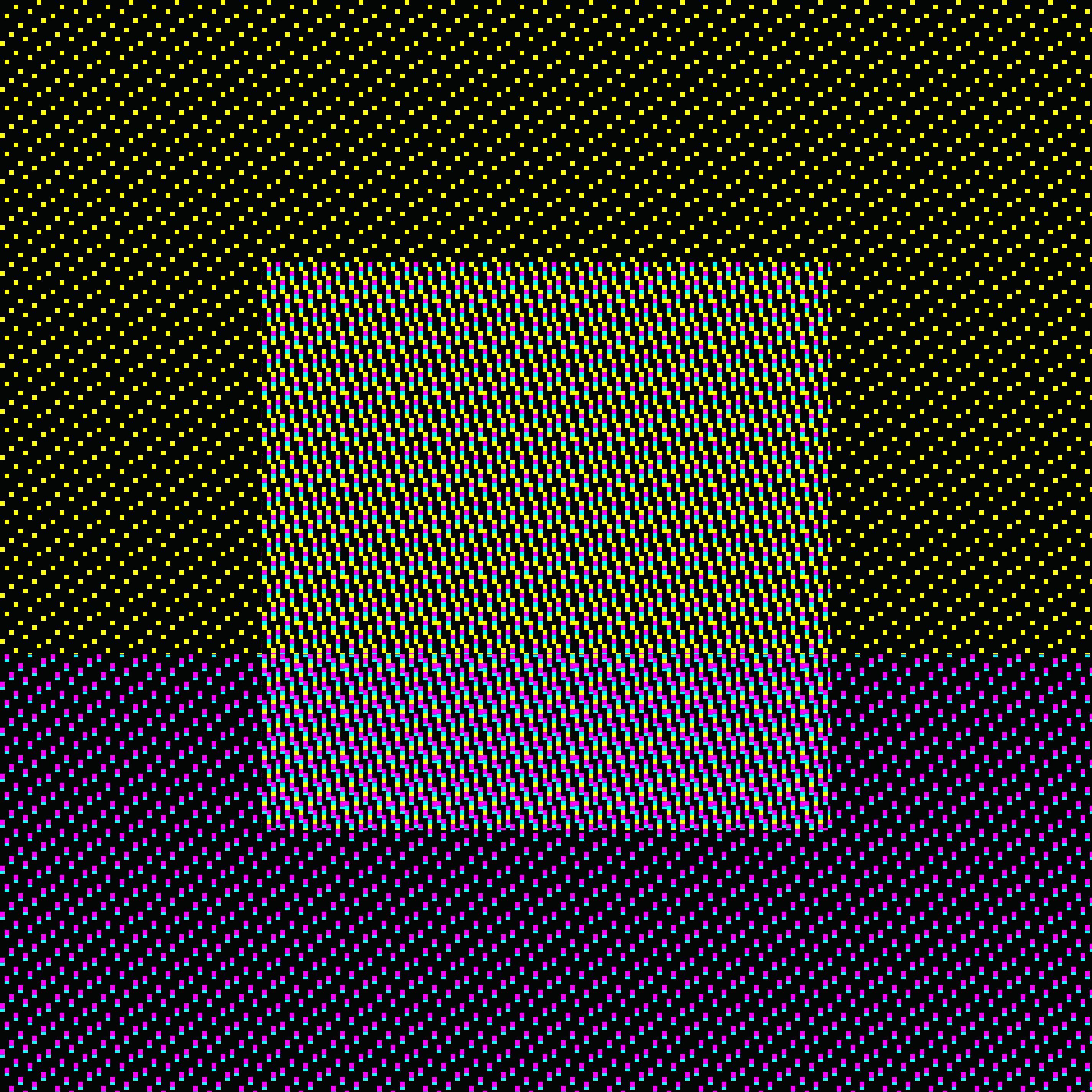 Color Blocks Matrix 1~9, Digital on Metal - Abstract Print by Decheng Cui