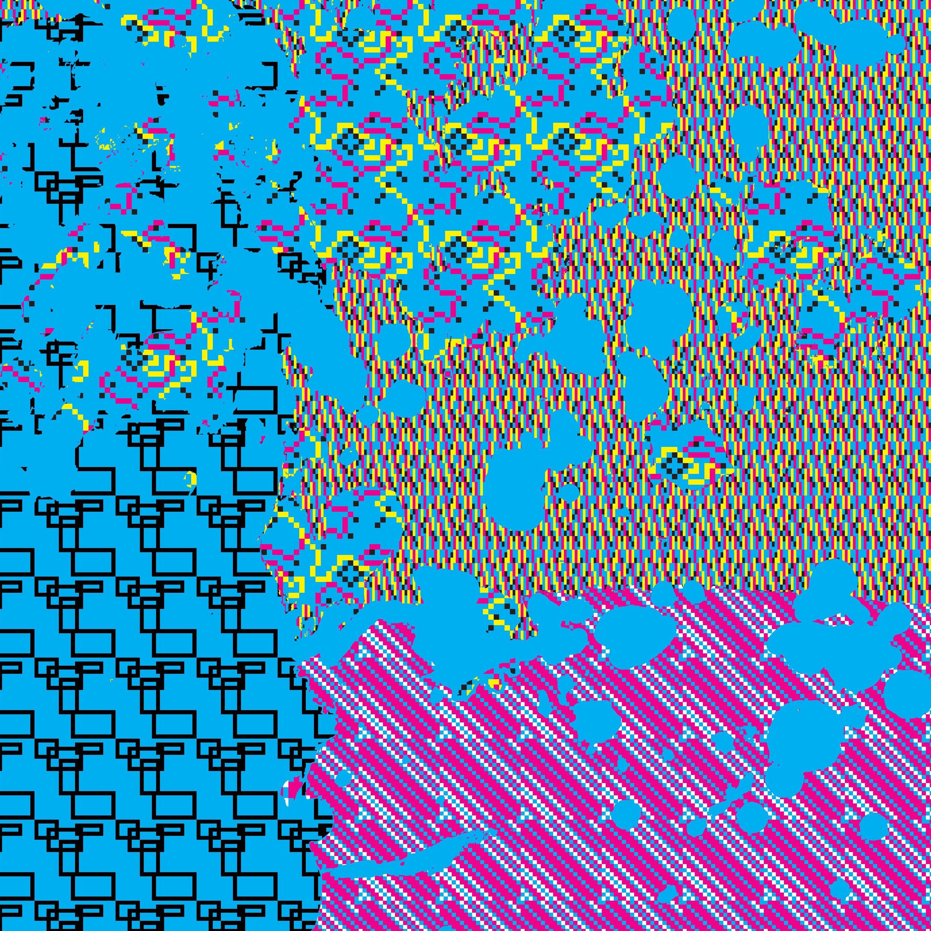 OM_V_P_HXJ, Digital on Metal - Abstract Print by Decheng Cui