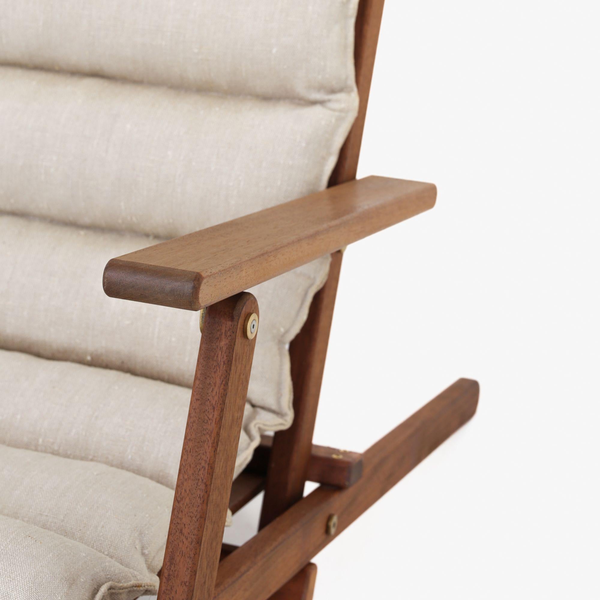 Danish Deck Chair by Børge Mogensen For Sale