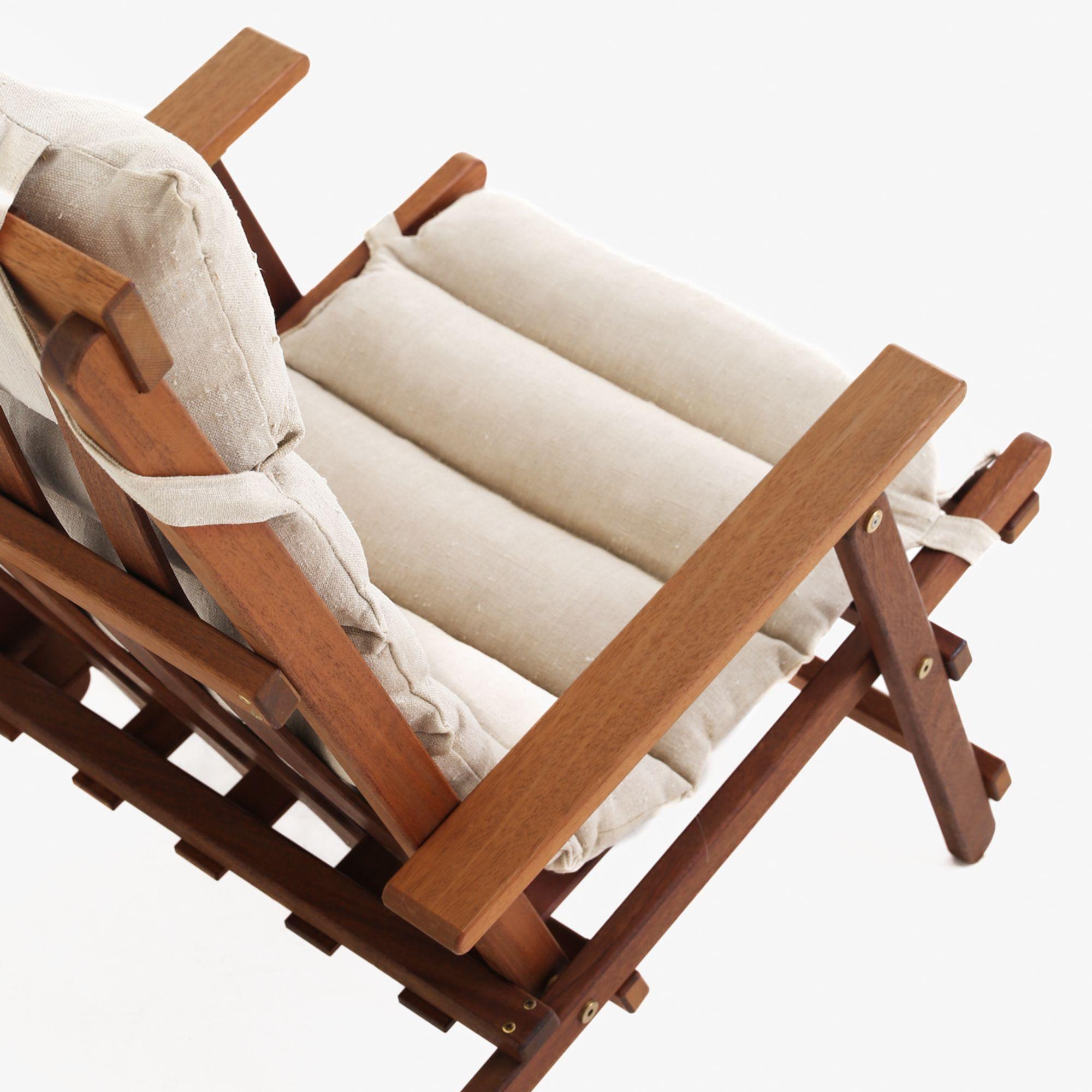 Canvas Deck Chair by Børge Mogensen For Sale