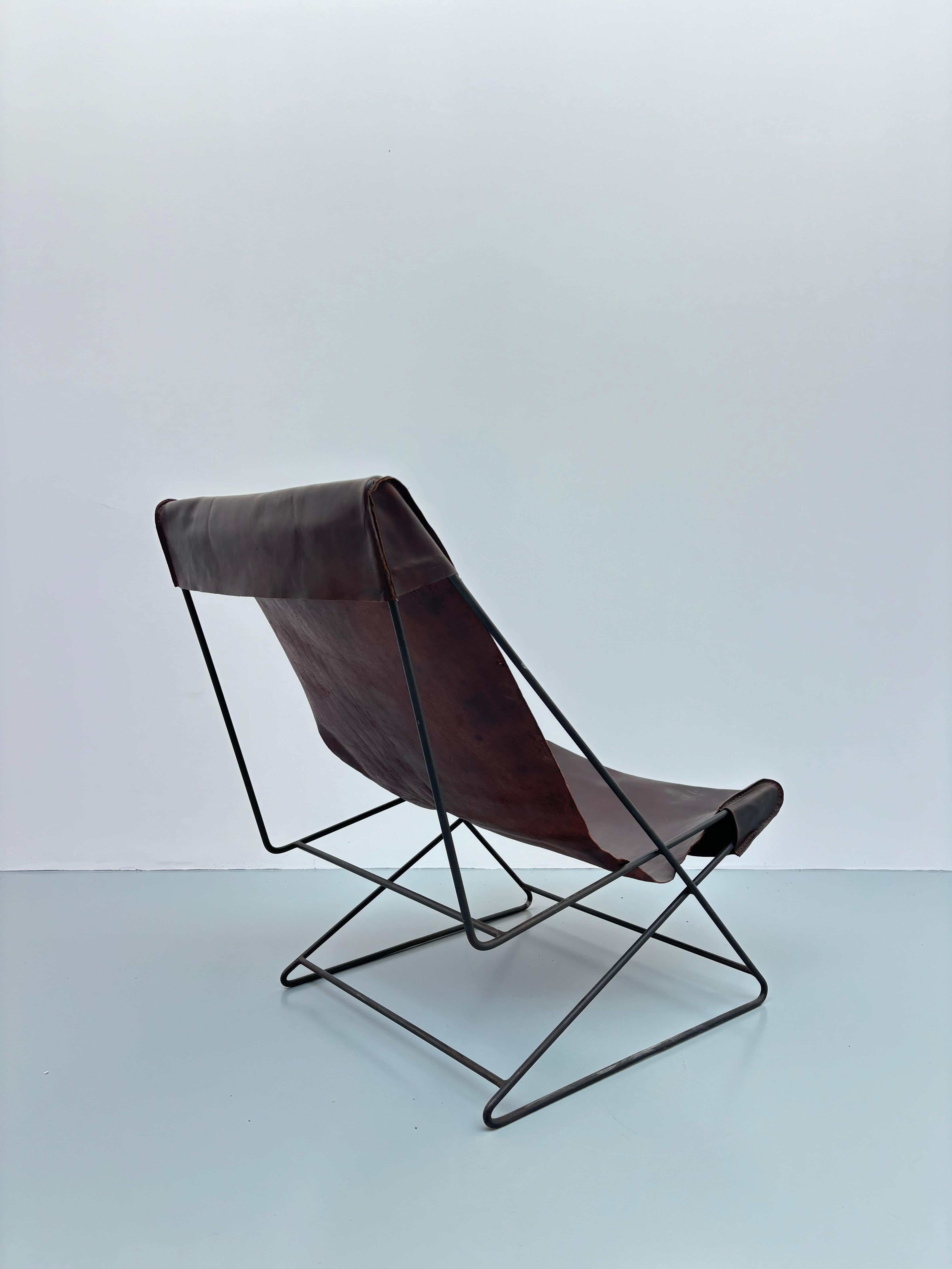 Liegestuhl von Lina Bo Bardi, entworfen für casa valéria im Angebot 3