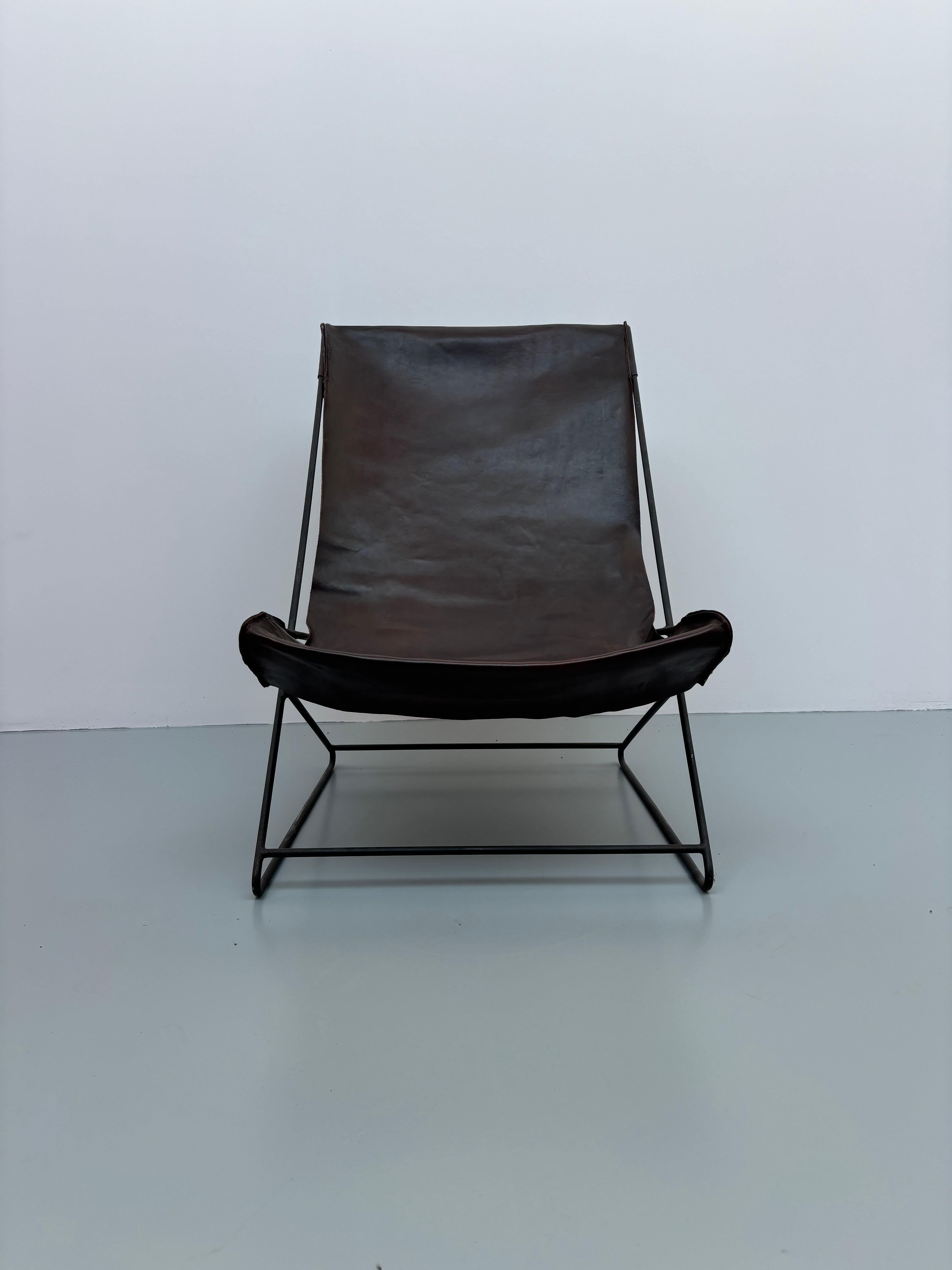 Liegestuhl von Lina Bo Bardi, entworfen für casa valéria im Angebot 4