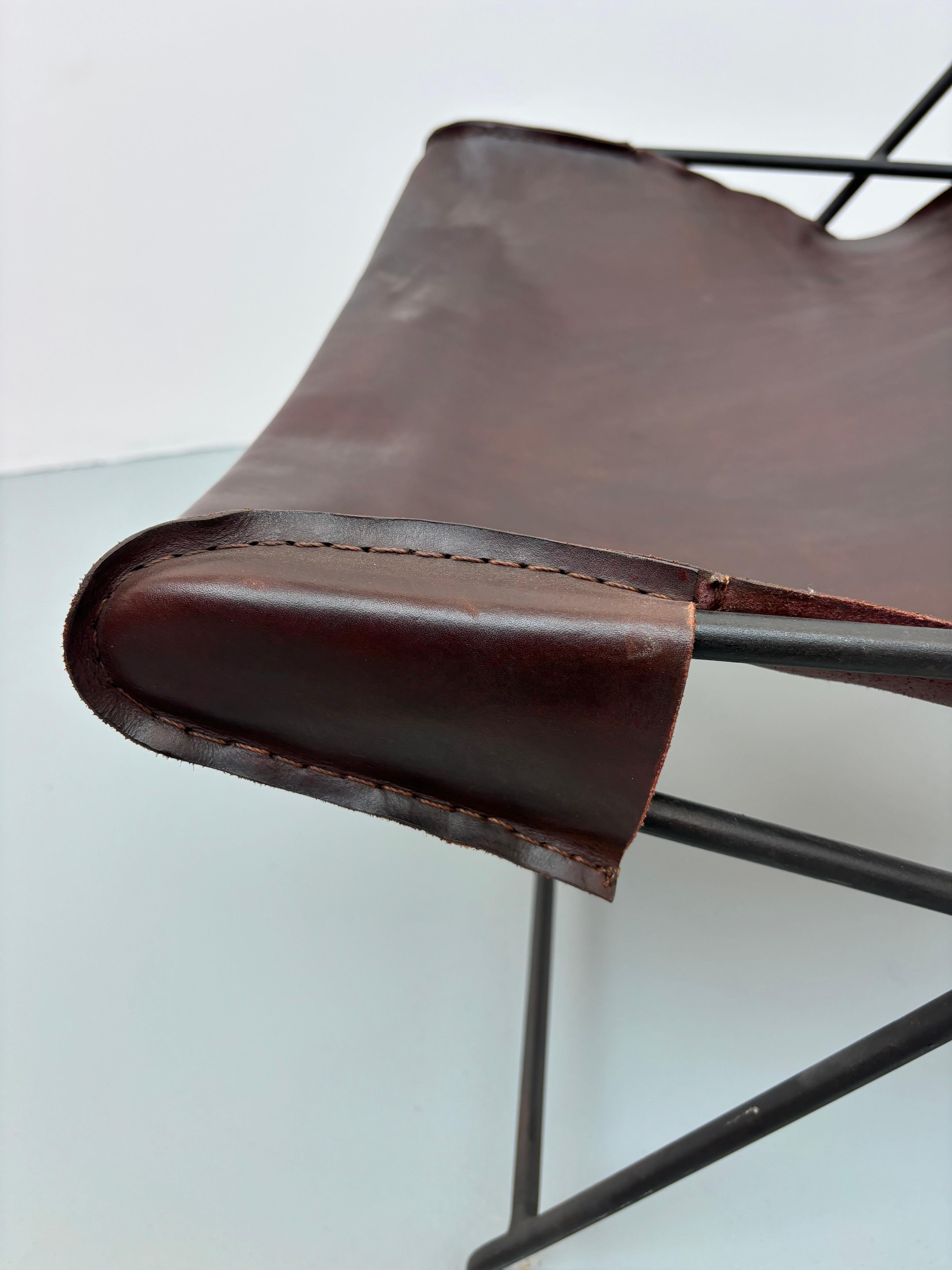 Liegestuhl von Lina Bo Bardi, entworfen für casa valéria im Angebot 9