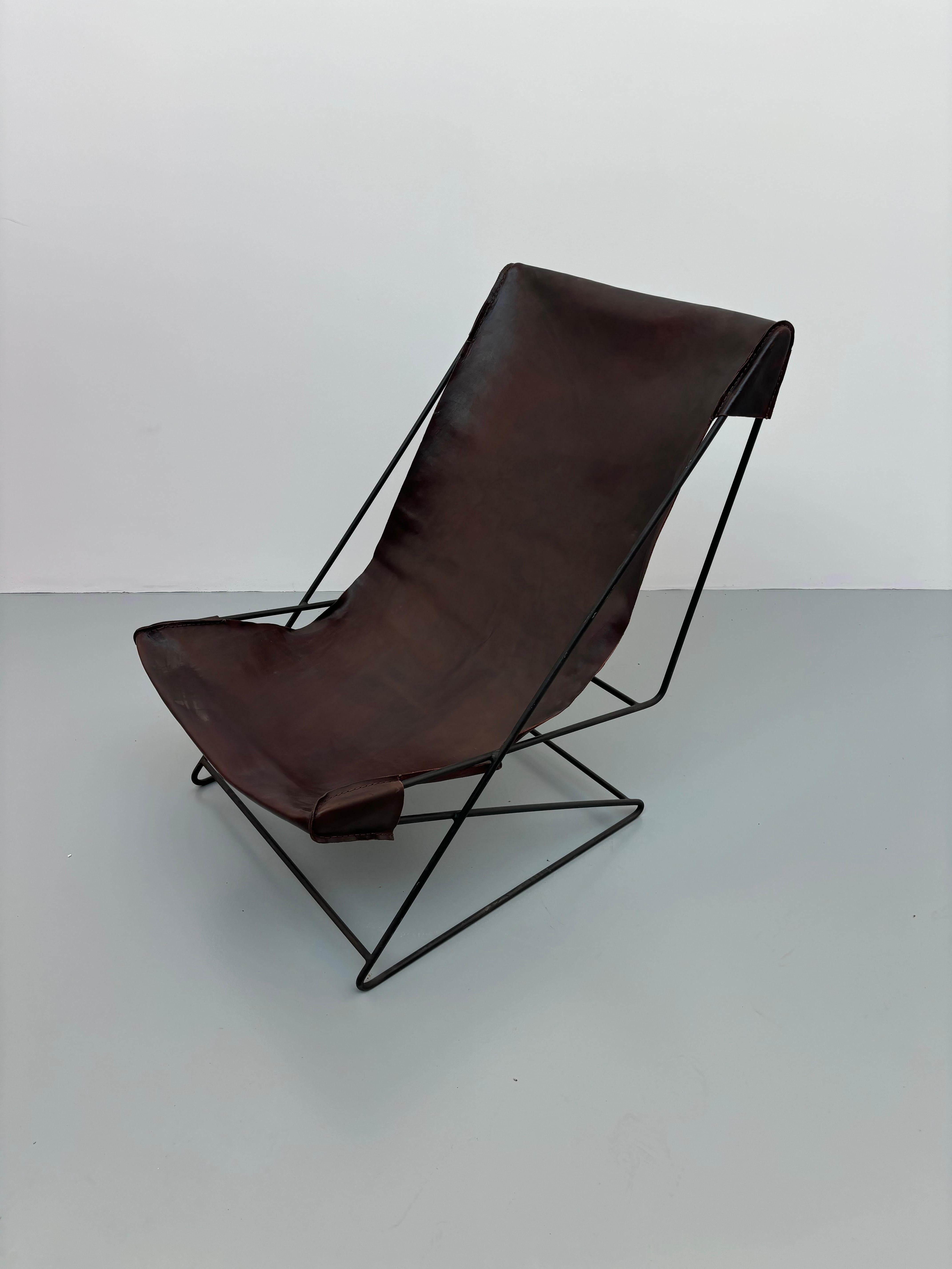 Liegestuhl von Lina Bo Bardi, entworfen für casa valéria im Angebot 10