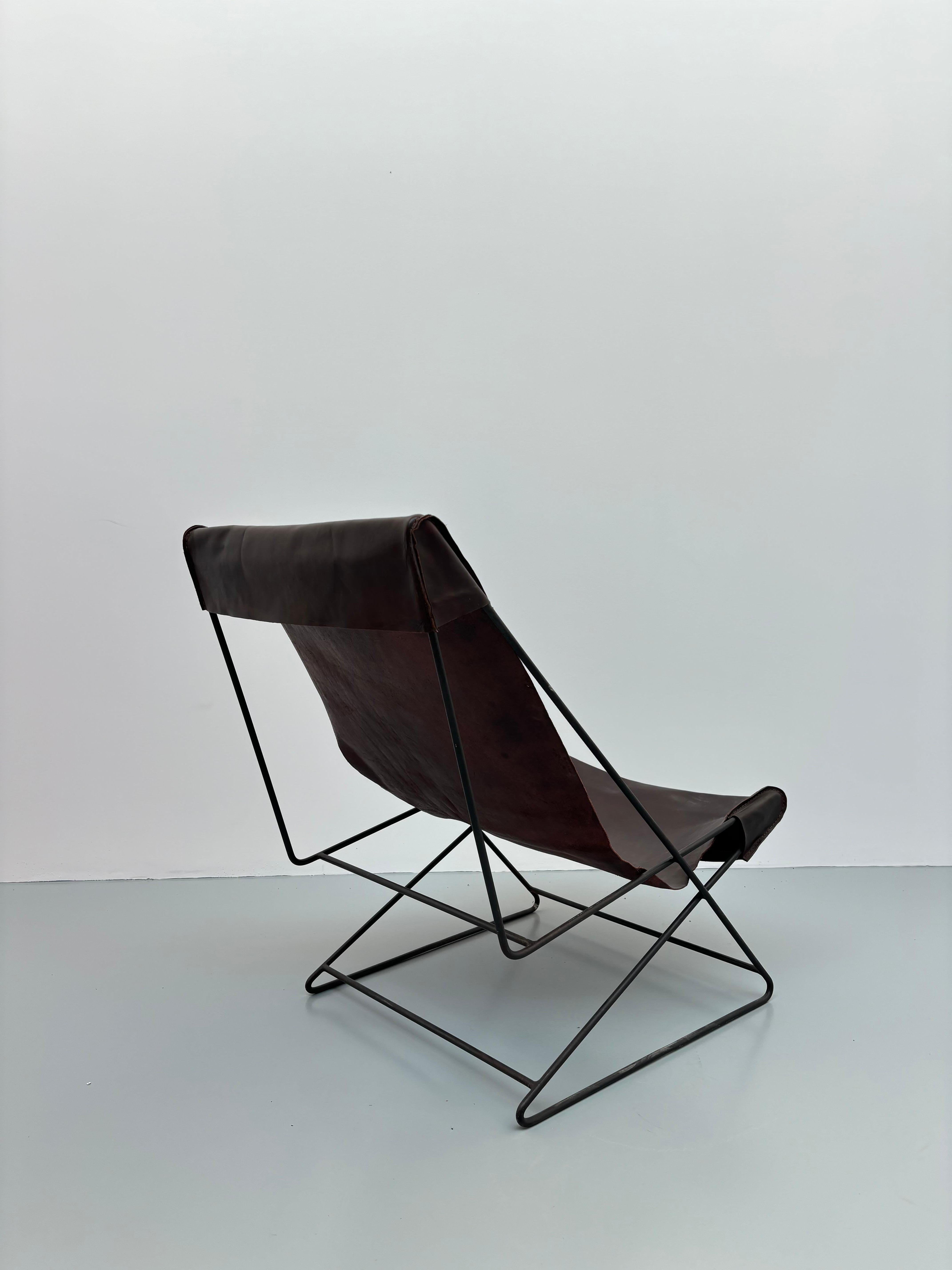 Liegestuhl von Lina Bo Bardi, entworfen für casa valéria im Angebot 2